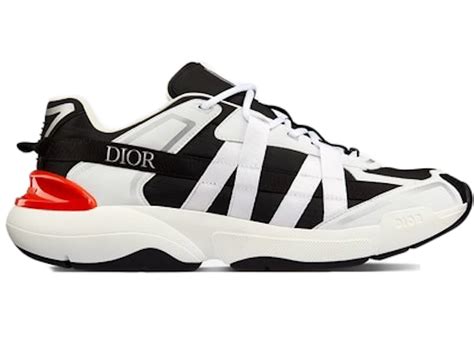 Dior B24 Runtek White Black Nylon Men's